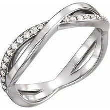 Load image into Gallery viewer, 1/5 CTW Diamond Infinity-Inspired Ring