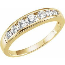 Load image into Gallery viewer, 3/8 CTW Diamond 7 Stone Anniversary Band