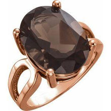 Load image into Gallery viewer, 12x10 mm Oval London Blue Topaz Ring