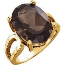 Load image into Gallery viewer, 12x10 mm Oval London Blue Topaz Ring