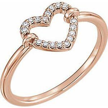 Load image into Gallery viewer, .07 CTW Diamond Heart Ring