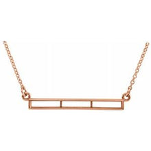 Load image into Gallery viewer, 3/4 CTW Diamond Bar 17" Necklace