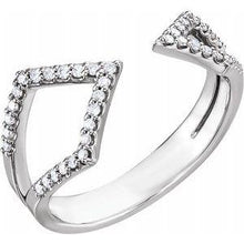 Load image into Gallery viewer, 1/5 CTW Diamond Geometric Ring