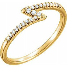 Load image into Gallery viewer, 1/8 CTW Diamond Stackable Ring