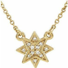 Load image into Gallery viewer, .04 CTW Diamond Star 16-18" Necklace