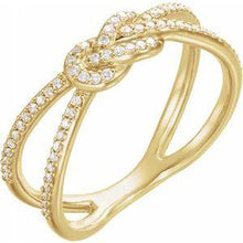Load image into Gallery viewer, 1/5 CTW Diamond Knot Ring