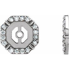 Load image into Gallery viewer, 1/6 CTW Diamond Earring Jackets