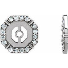 Load image into Gallery viewer, 1/6 CTW Diamond Earring Jackets