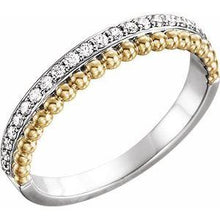 Load image into Gallery viewer, 1/5 CTW Diamond Beaded Ring