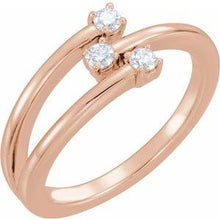 Load image into Gallery viewer, 1/5 CTW Diamond Freeform Ring