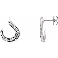 Load image into Gallery viewer, 3/8 CTW Diamond Freeform Earrings