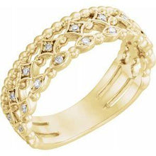 Load image into Gallery viewer, 1/8 CTW Stackable Diamond Ring
