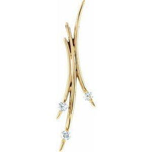 Load image into Gallery viewer, 1/2 CTW Diamond 3-Stone Freeform Pendant