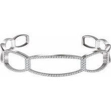 Load image into Gallery viewer, 3/4 CTW Diamond Cuff 6 1/4" Bracelet