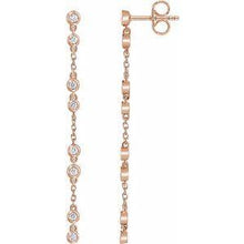 Load image into Gallery viewer, 1/3 CTW Diamond Chain Earrings