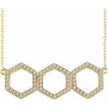 Load image into Gallery viewer, 1/4 CTW Diamond Geometric 16-18" Necklace