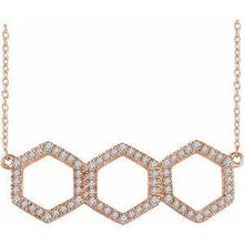 Load image into Gallery viewer, 1/4 CTW Diamond Geometric 16-18" Necklace