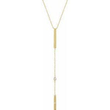 Load image into Gallery viewer, .06 CTW Diamond Bar 16-18" Necklace