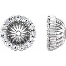 Load image into Gallery viewer, 1/8 CTW Diamond Earring Jackets with 3.6 mm ID