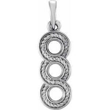 Load image into Gallery viewer, 1/3 CTW Diamond 3-Stone Pendant