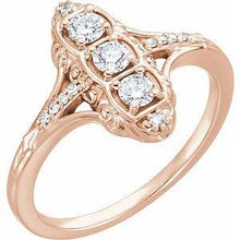Load image into Gallery viewer, 1/3 CTW Diamond 3-Stone Ring