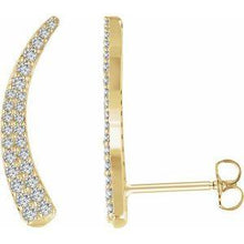 Load image into Gallery viewer, 3/8 CTW Diamond Ear Climbers