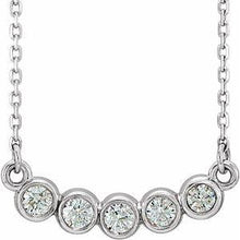Load image into Gallery viewer, 1/3 CTW Diamond Bezel-Set 16-18" Necklace