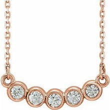 Load image into Gallery viewer, 1/3 CTW Diamond Bezel-Set 16-18" Necklace