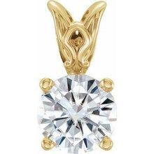 Load image into Gallery viewer, 6.5 mm Round Forever One™ Moissanite Pendant
