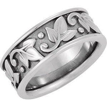 Load image into Gallery viewer, 8 mm Leaf Design Band