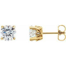 Load image into Gallery viewer, 5 mm Round Forever One™ Moissanite Earrings