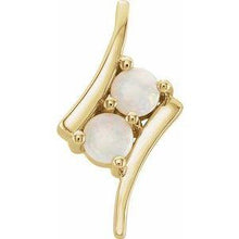 Load image into Gallery viewer, Opal Two-Stone Pendant