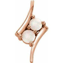 Load image into Gallery viewer, Opal Two-Stone Pendant