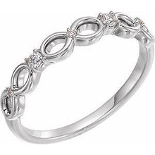 Load image into Gallery viewer, .08 CTW Diamond Infinity-Inspired Ring
