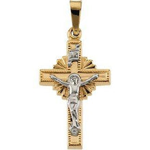 Load image into Gallery viewer, 19x13 mm Hollow Crucifix Pendant