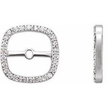 Load image into Gallery viewer, .08 CTW Diamond Halo-Style Earring Jackets