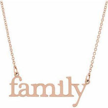 Load image into Gallery viewer, "Family" 17 1/2" Necklace