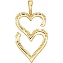 Load image into Gallery viewer, Double Heart Pendant