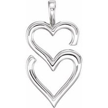 Load image into Gallery viewer, Double Heart Pendant