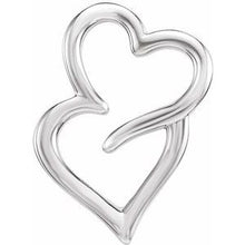 Load image into Gallery viewer, Double Heart Slide Pendant