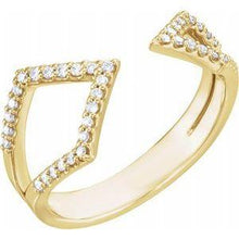 Load image into Gallery viewer, 1/5 CTW Diamond Geometric Ring