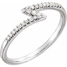 Load image into Gallery viewer, 1/8 CTW Diamond Stackable Ring