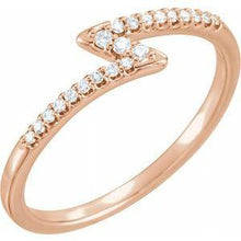 Load image into Gallery viewer, 1/8 CTW Diamond Stackable Ring