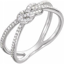 Load image into Gallery viewer, 1/5 CTW Diamond Knot Ring