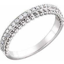 Load image into Gallery viewer, 1/5 CTW Diamond Beaded Ring