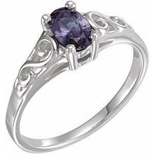 Load image into Gallery viewer, Youth Imitation Birthstone Ring