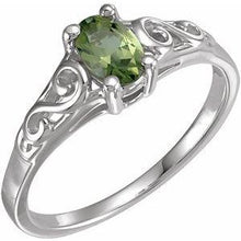 Load image into Gallery viewer, Youth Imitation Birthstone Ring