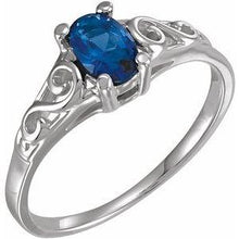 Load image into Gallery viewer, Youth Imitation Birthstone Ring