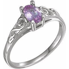 Load image into Gallery viewer, Youth Imitation Birthstone Ring