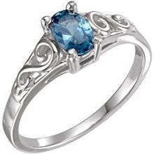 Load image into Gallery viewer, Youth Imitation Birthstone Ring